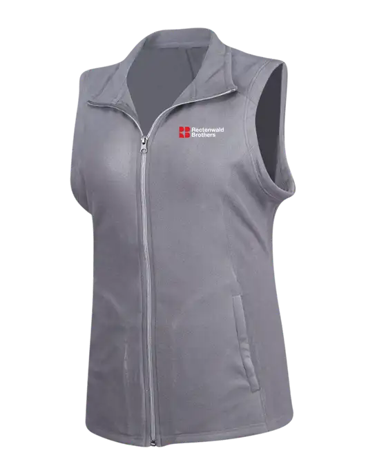 Medium Grey Womens Microfleece Vest w/Rectenwald Brothers