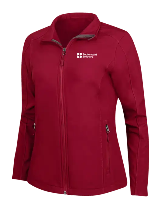 Red Womens Core Soft Shell Jacket w/Rectenwald Brothers