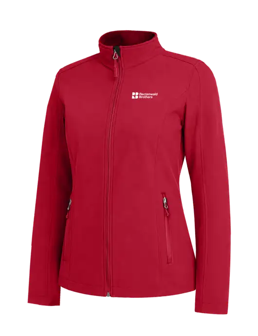 Red Womens Core Soft Shell Jacket w/Rectenwald Brothers