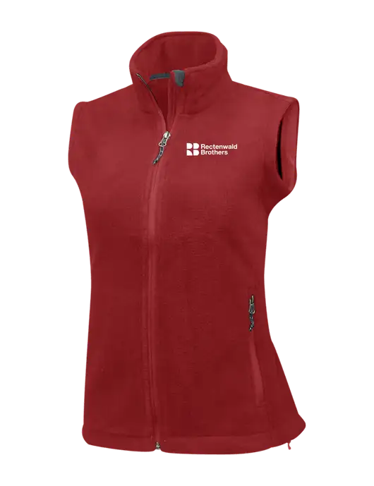 Red Womens Fleece Vest w/Rectenwald Brothers