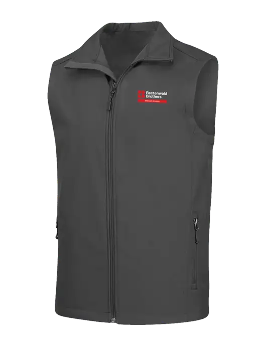 Charcoal Grey Core Soft Shell Vest w/Millwork Division