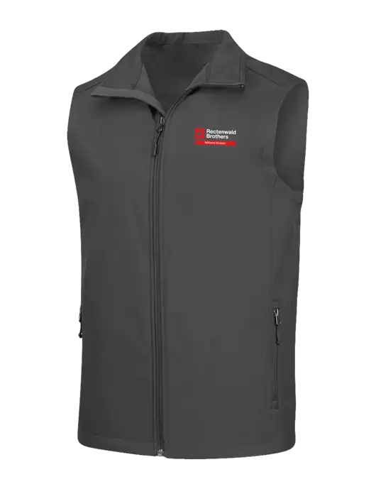 Charcoal Grey Core Soft Shell Vest w/Millwork Division