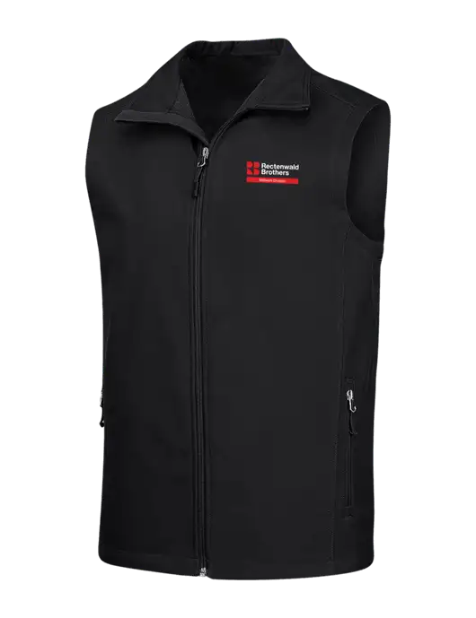 Black Core Soft Shell Vest w/Millwork Division