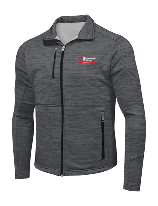 Dark Grey Digi Stripe Fleece Jacket w/Millwork Division
