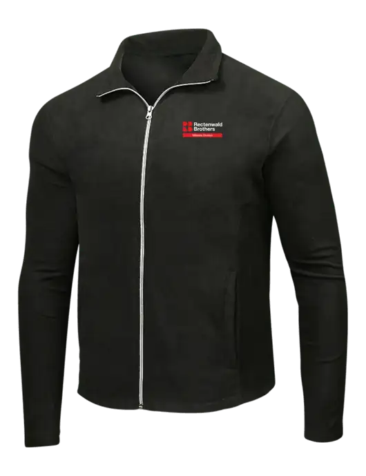 Black Microfleece Jacket w/Millwork Division