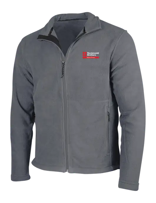 Medium Grey Fleece Jacket w/Millwork Division