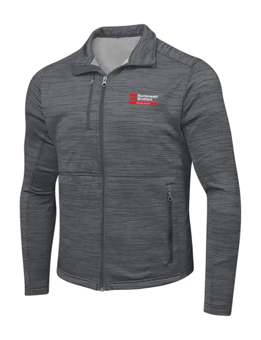Medium Grey Digi Stripe Fleece Jacket w/Millwork Division