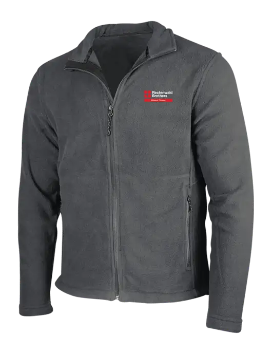 Dark Grey Fleece Jacket w/Millwork Division