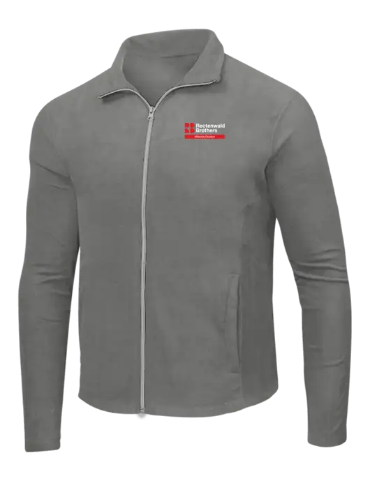 Medium Grey Microfleece Jacket w/Millwork Division