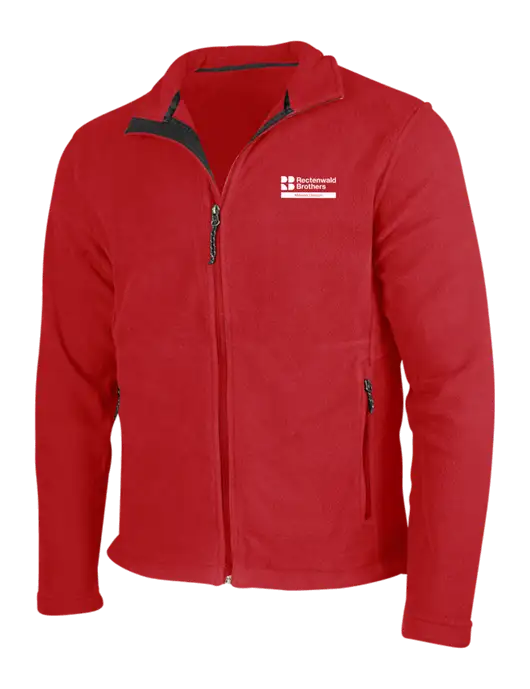 Red Fleece Jacket w/Millwork Division