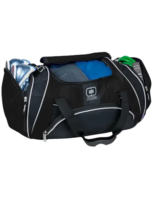 OGIO Black Crunch Duffel
 w/Rectenwald Brothers